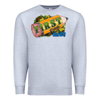 Heather Grey first grade dude Premium Sweatshirt - RanaPortraitStore
