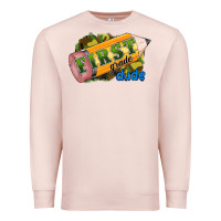 Pale Pink first grade dude Premium Sweatshirt - RanaPortraitStore