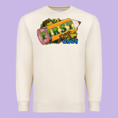 First Grade Dude Premium Sweatshirt Designed By Ranaportraitstore
