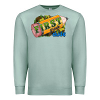 Seafoam first grade dude Premium Sweatshirt - RanaPortraitStore