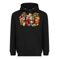 Black school bus driver coffee cups Heavyweight Hoodie - texasbilliewilder