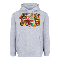 Heather Grey school bus driver coffee cups Heavyweight Hoodie - texasbilliewilder