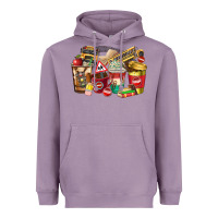 Lavender school bus driver coffee cups Heavyweight Hoodie - texasbilliewilder