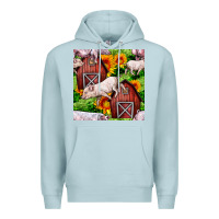 Blue Mist Mama And Baby Pig Premium Hoodie - BundleAndBundleShop