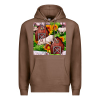 Chestnut Mama And Baby Pig Premium Hoodie - BundleAndBundleShop