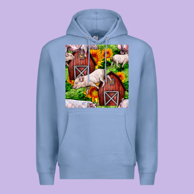 Mama And Baby Pig Premium Hoodie Designed By Bundleandbundleshop