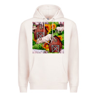 Pale Pink Mama And Baby Pig Premium Hoodie - BundleAndBundleShop