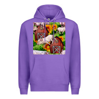 Purple Mama And Baby Pig Premium Hoodie - BundleAndBundleShop
