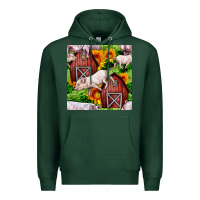 Sports Green Mama And Baby Pig Premium Hoodie - BundleAndBundleShop