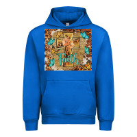 Cobalt faith cross Urban Hoodie - BarkalooDesign