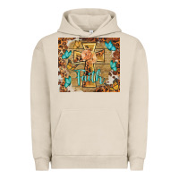 Pigment French Oak faith cross Urban Hoodie - BarkalooDesign