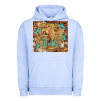 Pigment Grape Ice faith cross Urban Hoodie - BarkalooDesign