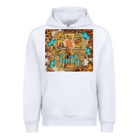 White faith cross Urban Hoodie - BarkalooDesign