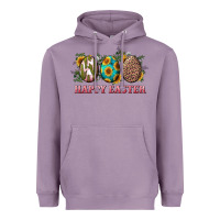 Lavender happy easter eggs with sunflower leopard and cactus Heavyweight Hoodie - RanaPortraitStore