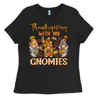 Black thanksgiving with my  gnomies Ladies Tee - BarkalooDesign