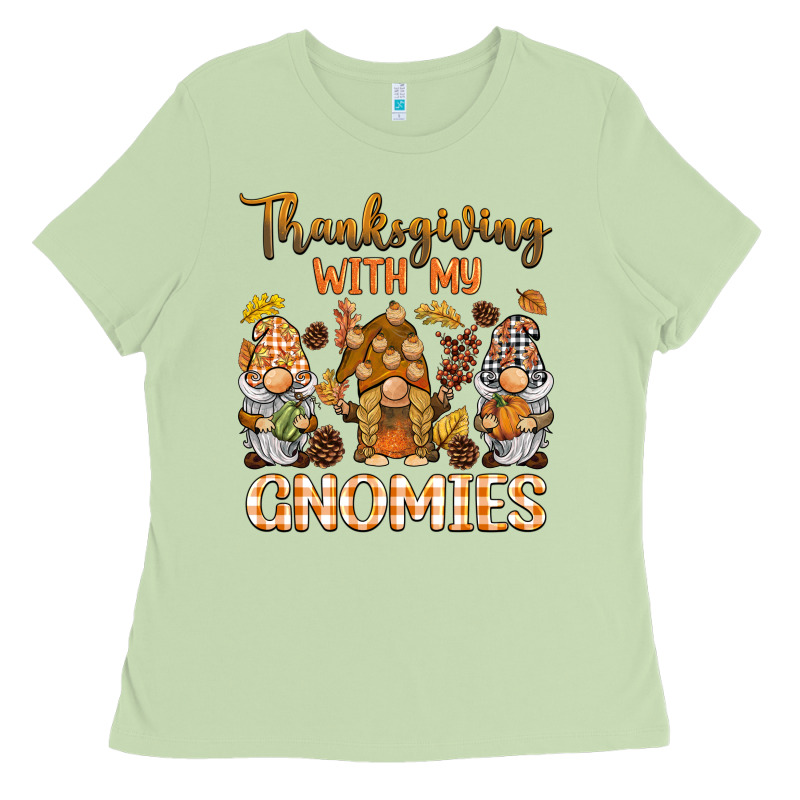 Thanksgiving With My  Gnomies Ladies Tee by BarkalooDesign | Teevron