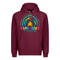 Burgundy camp more worry less Premium Hoodie - Artiststas
