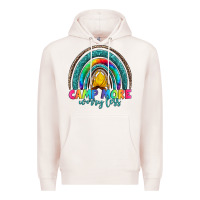Pale Pink camp more worry less Premium Hoodie - Artiststas