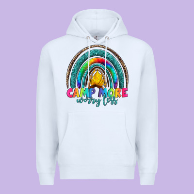 Camp More Worry Less Premium Hoodie Designed By Artiststas