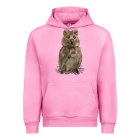Fuchsia Pink Quokka Urban Hoodie - LillyAllenDesigns