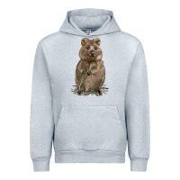 Heather Grey Quokka Urban Hoodie - LillyAllenDesigns