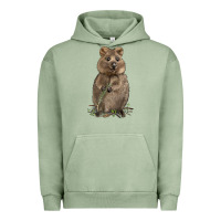 Pigment Oil Green Quokka Urban Hoodie - LillyAllenDesigns