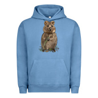 Pigment Pebble Blue Quokka Urban Hoodie - LillyAllenDesigns