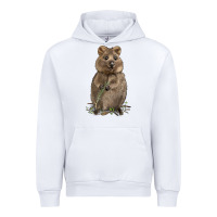White Quokka Urban Hoodie - LillyAllenDesigns