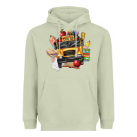 Matcha school bus driver front Heavyweight Hoodie - texasbilliewilder