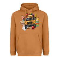 Meerkat school bus driver front Heavyweight Hoodie - texasbilliewilder