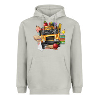 Moon Dust school bus driver front Heavyweight Hoodie - texasbilliewilder