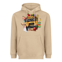 Mushroom school bus driver front Heavyweight Hoodie - texasbilliewilder