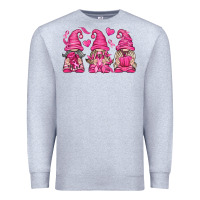 Heather Grey Breast Cancer Gnomes Premium Sweatshirt - texasbilliewilder