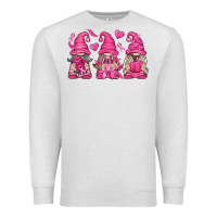 Oatmeal Heather Breast Cancer Gnomes Premium Sweatshirt - texasbilliewilder