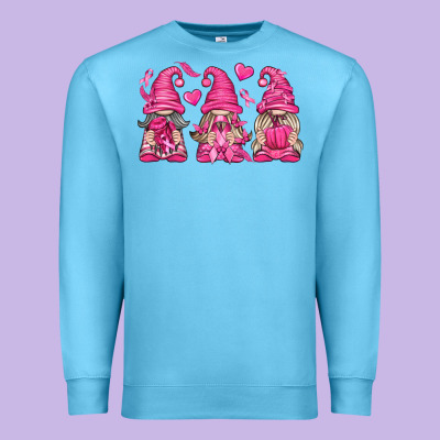 Breast Cancer Gnomes Premium Sweatshirt Designed By Texasbilliewilder