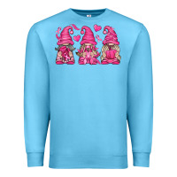 Ocean Blue Breast Cancer Gnomes Premium Sweatshirt - texasbilliewilder
