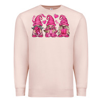 Pale Pink Breast Cancer Gnomes Premium Sweatshirt - texasbilliewilder