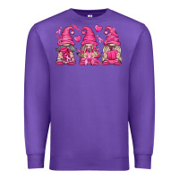 Purple Breast Cancer Gnomes Premium Sweatshirt - texasbilliewilder