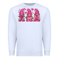 White Breast Cancer Gnomes Premium Sweatshirt - texasbilliewilder