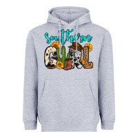 Heather Grey southern girl Heavyweight Hoodie - Zillion Design Studio