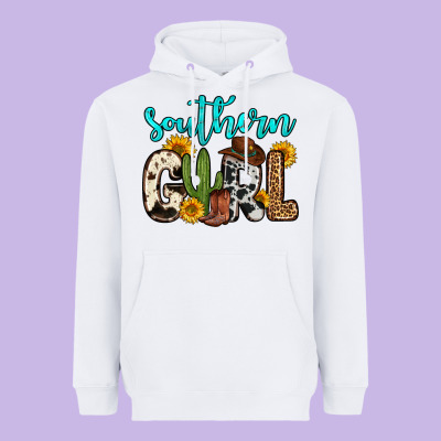 Southern Girl Heavyweight Hoodie Designed By Zillion Design Studio