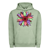 Pigment Oil Green easter spring sunflower Urban Hoodie - Jasminsmagicworld