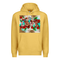 Antique Gold love birds and love with ross Premium Hoodie - AdoDesignShop