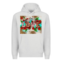 Dove Grey love birds and love with ross Premium Hoodie - AdoDesignShop