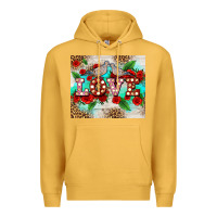 Mustard love birds and love with ross Premium Hoodie - AdoDesignShop