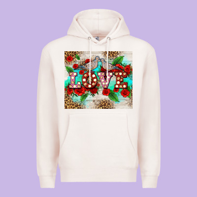 Love Birds And Love With Ross Premium Hoodie Designed By Adodesignshop