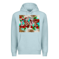 Blue Mist love birds and love with ross Premium Hoodie - AdoDesignShop