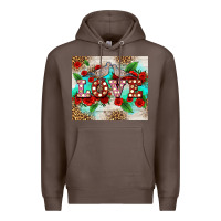 Coffee love birds and love with ross Premium Hoodie - AdoDesignShop