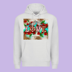 Love Birds And Love With Ross Premium Hoodie Designed By Adodesignshop