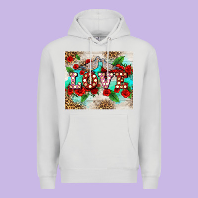 Love Birds And Love With Ross Premium Hoodie Designed By Adodesignshop